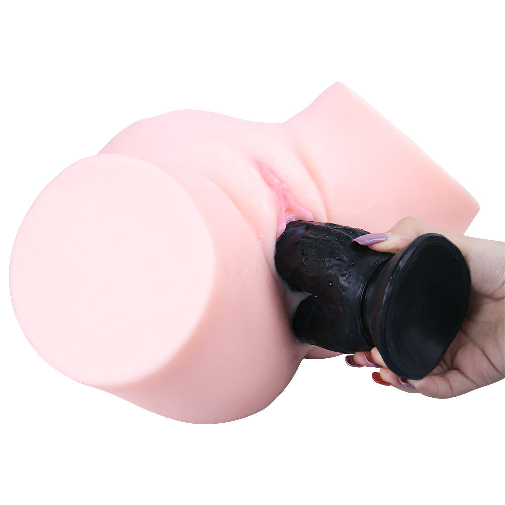 21cm Zwarte Grote Dubbele Penetratie Dildo