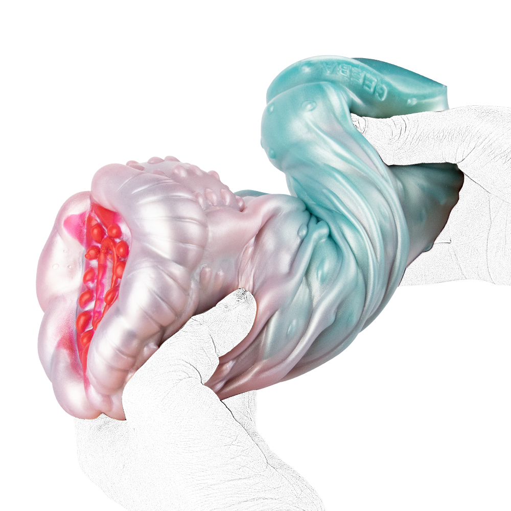 Parelmoer Monster Pocket Pussy Van Silicone