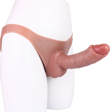 21 cm Voorbinddildo Hollow Dildo Pants Silicone
