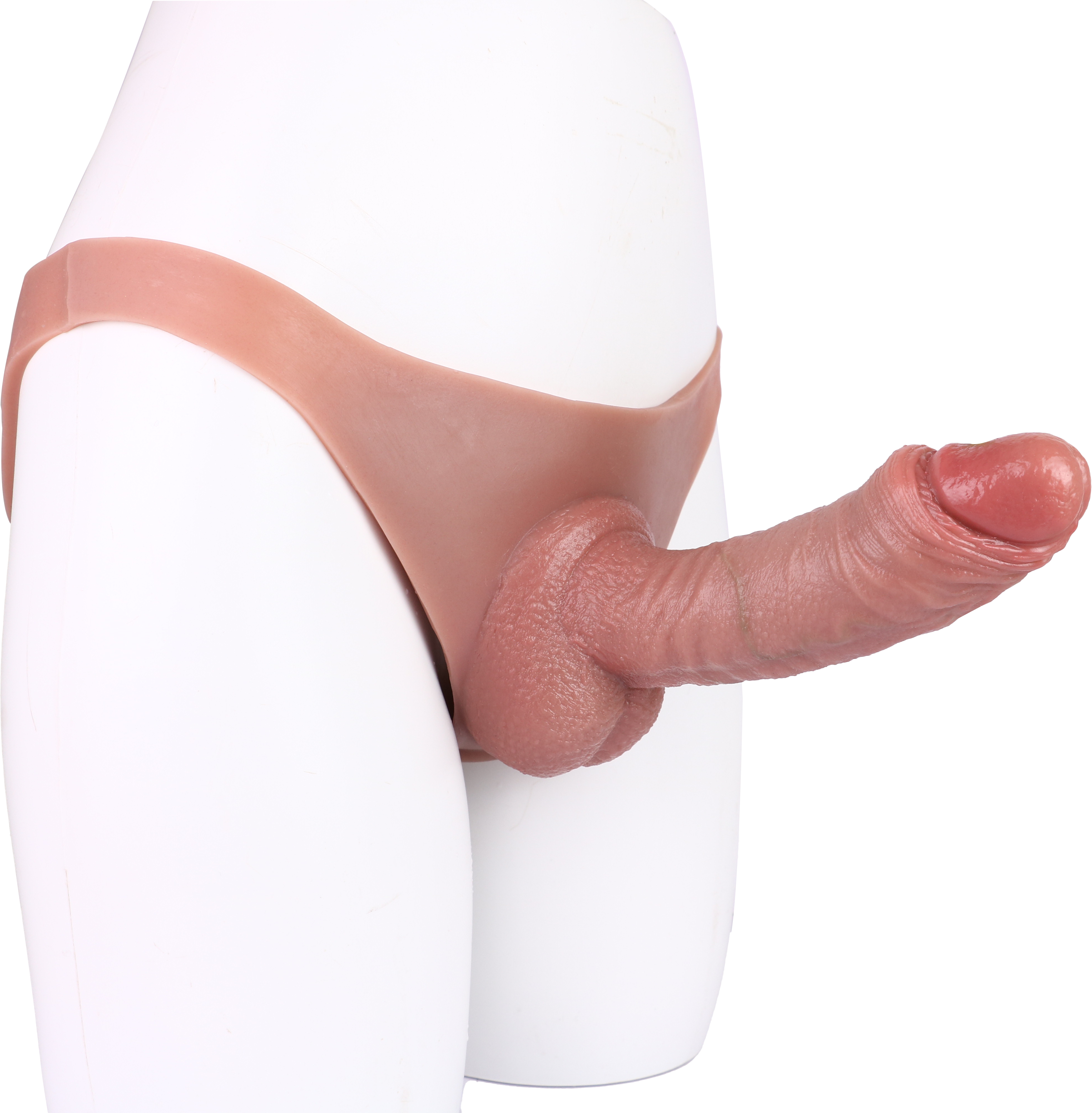 21 cm Voorbinddildo Hollow Dildo Pants Silicone