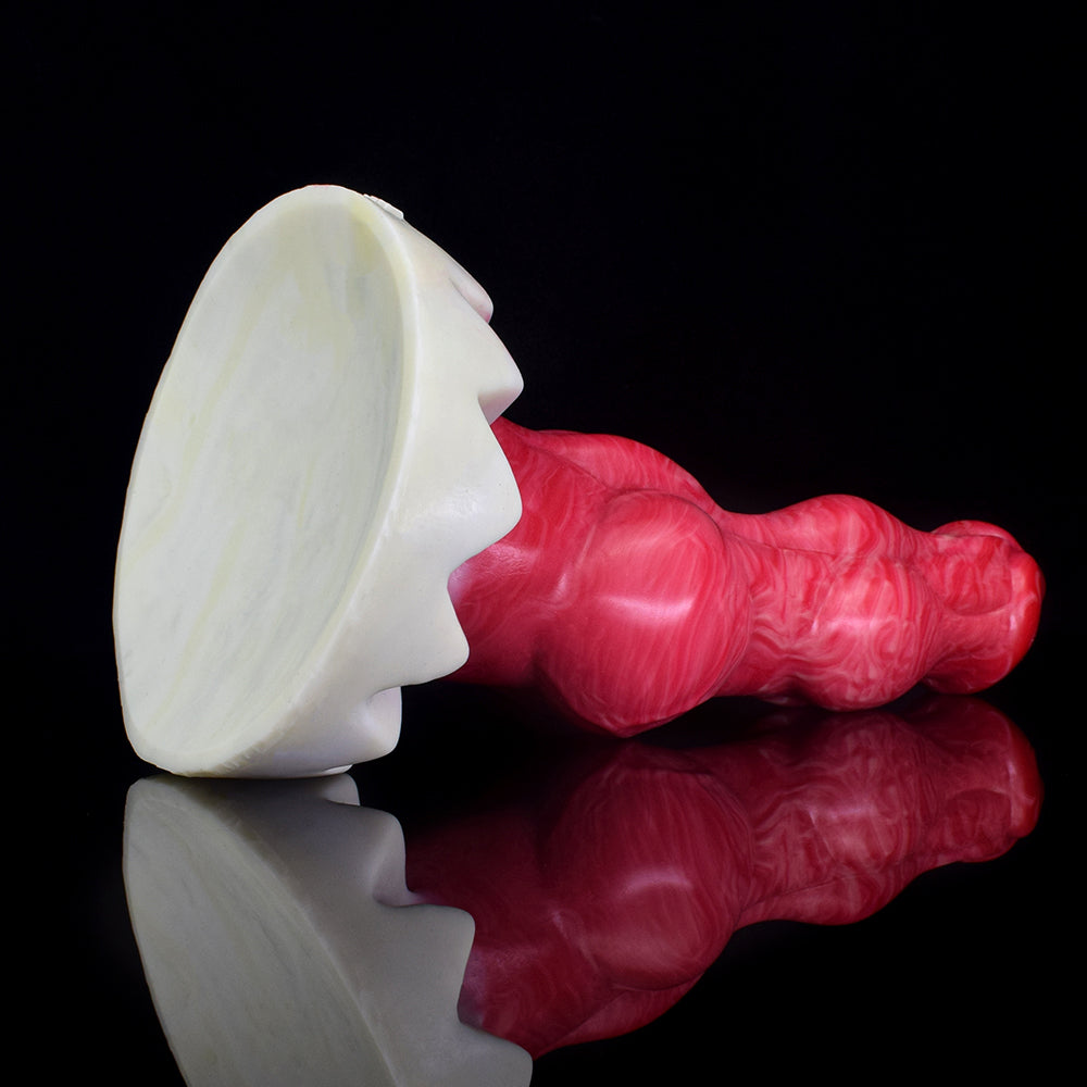 23 cm Double Knot Rood Dogdildo