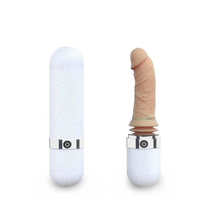24 cm Stille Stotende Dildo Met Verwarming