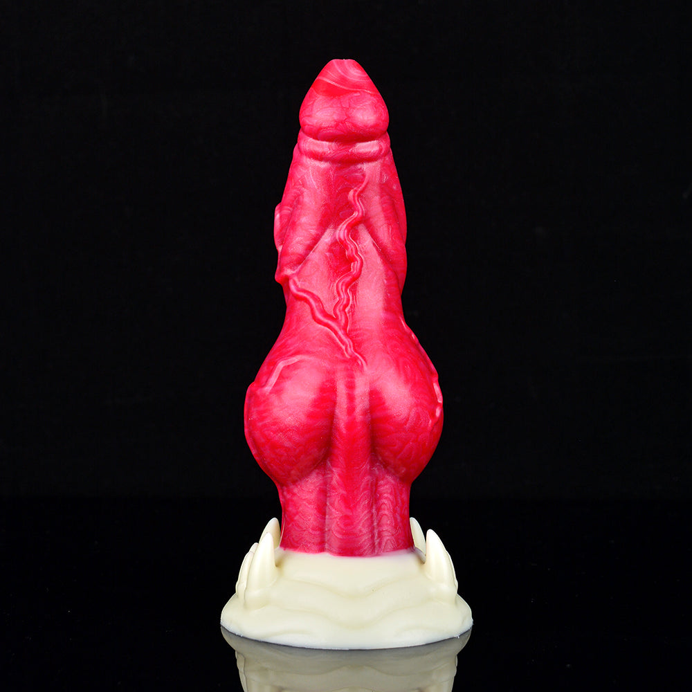 18.6 cm Fantasy Silicone Dogdildo met Noppen