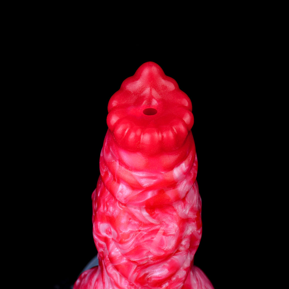18cm Opblaasbare Honden Knot Squirting Dildo