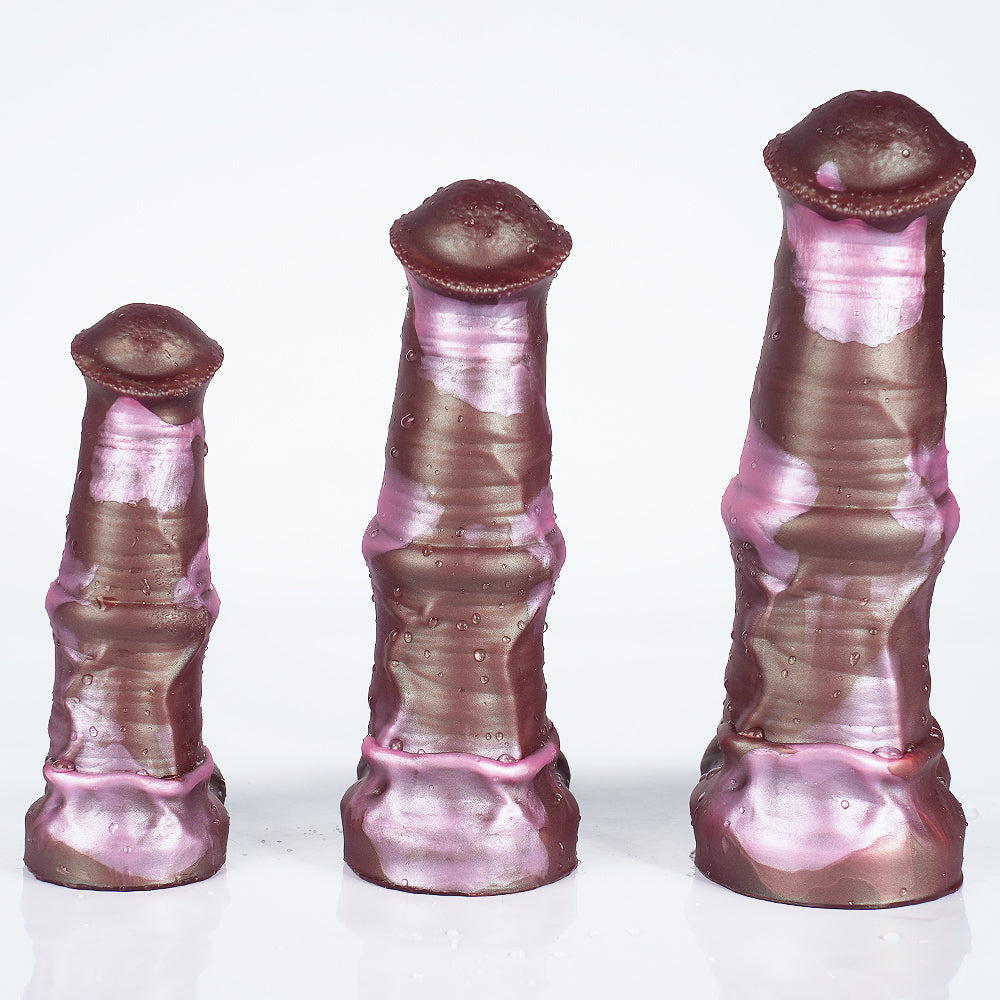 Bruine Fantasy Horse Cock Sleeve 18cm Siliconen