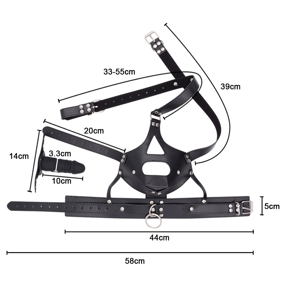 BDSM Bondage Seksslaaf DildoGag Masker
