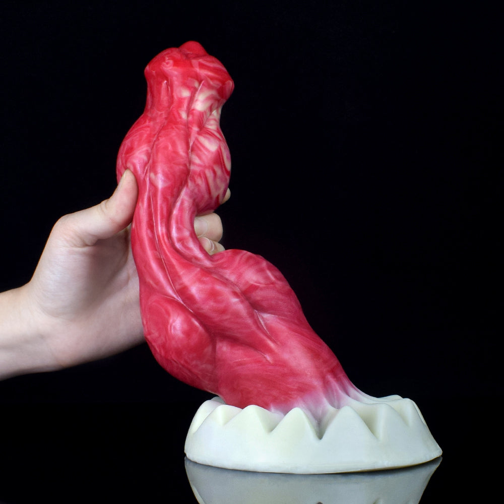 23 cm Double Knot Rood Dogdildo