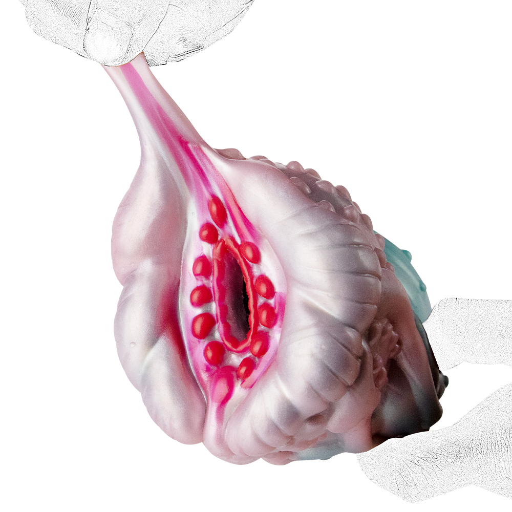 Parelmoer Monster Pocket Pussy Van Silicone
