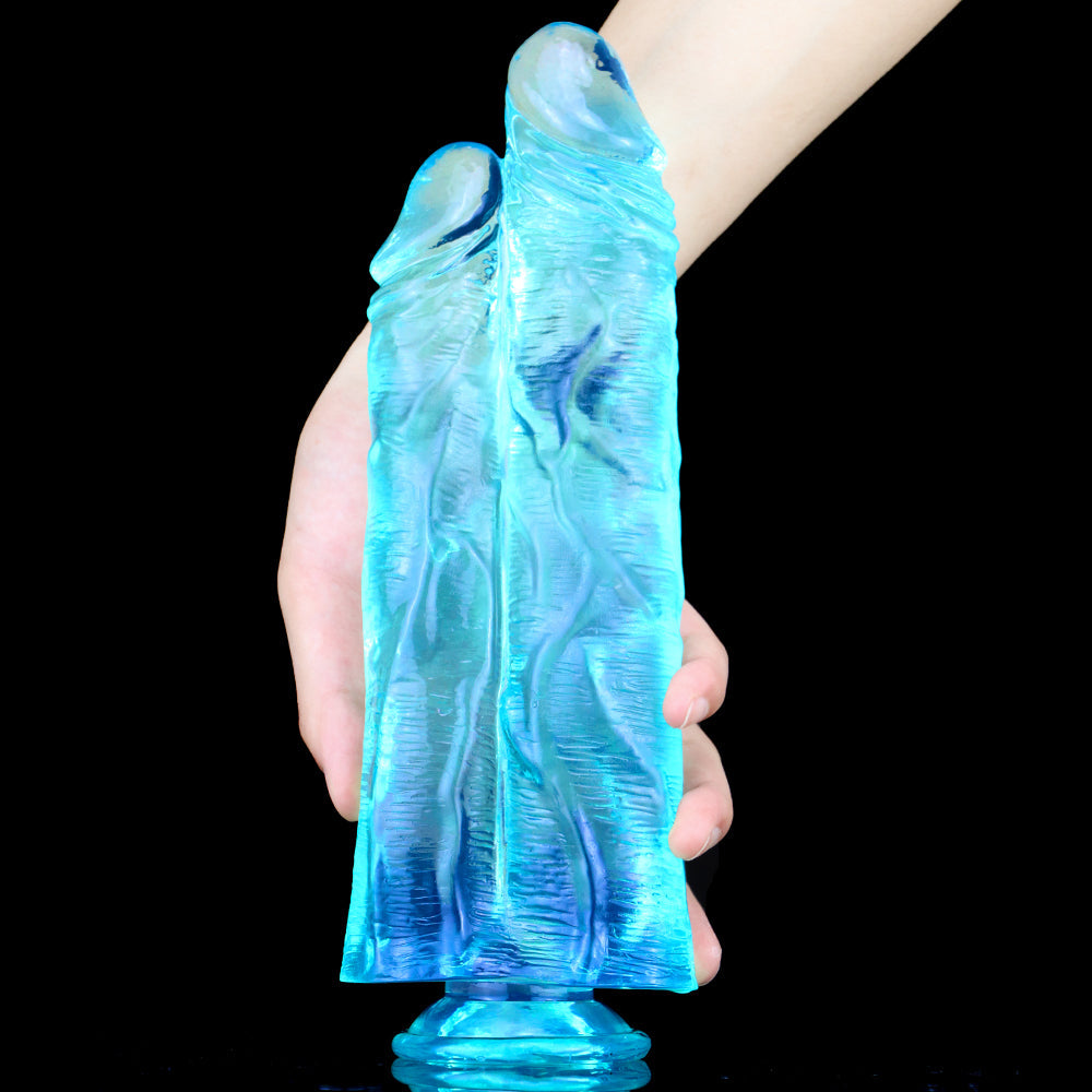 27 cm Grote Jelly Anal Doppeldildo
