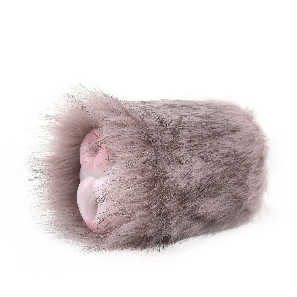 Konijn Pocket Pussy Met Pluche Buitenlaag En Dubbel Kanaal