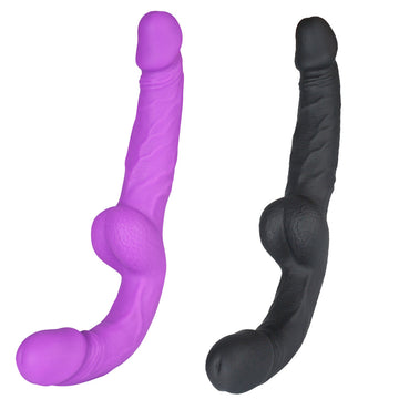 Realistische Dubbele Strapless Dildo Siliconen 31cm