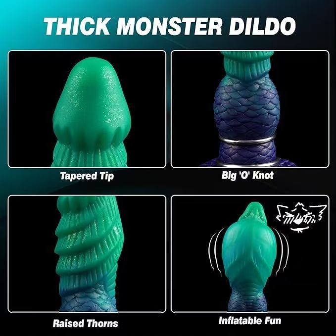Dikke Inflatable Knot Monster Dildo