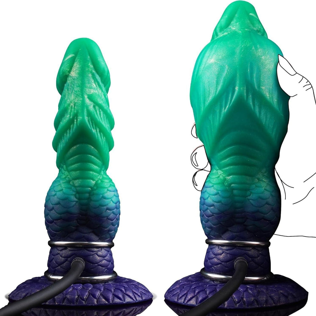 Dikke Inflatable Knot Monster Dildo
