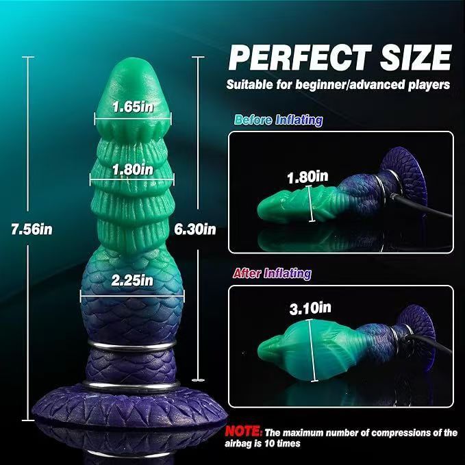Dikke Inflatable Knot Monster Dildo