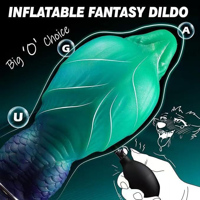 Dikke Inflatable Knot Monster Dildo