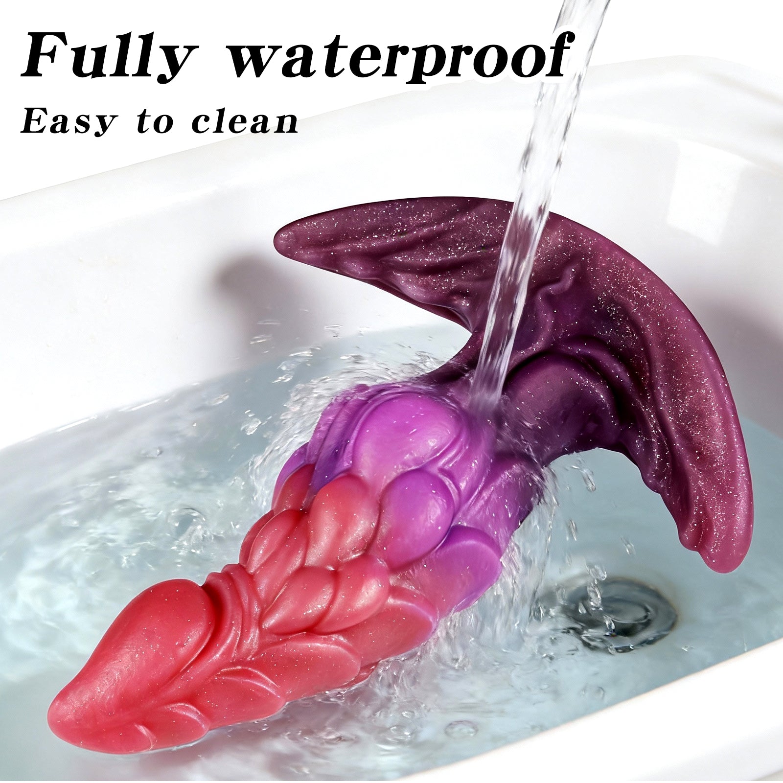 Fantasy Draken Buttplug met Afneembare Pluizige Staart