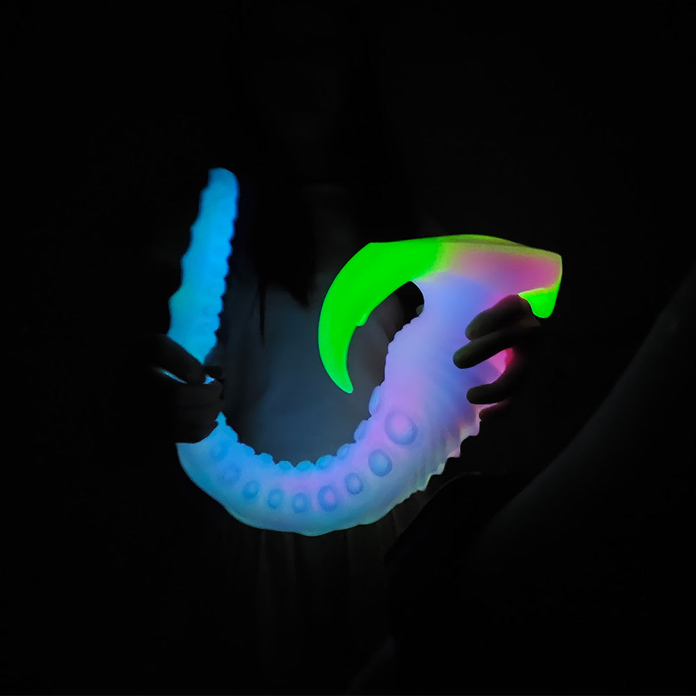 Lichtgevende Lange Fantasy Tenticle Anal Dildo