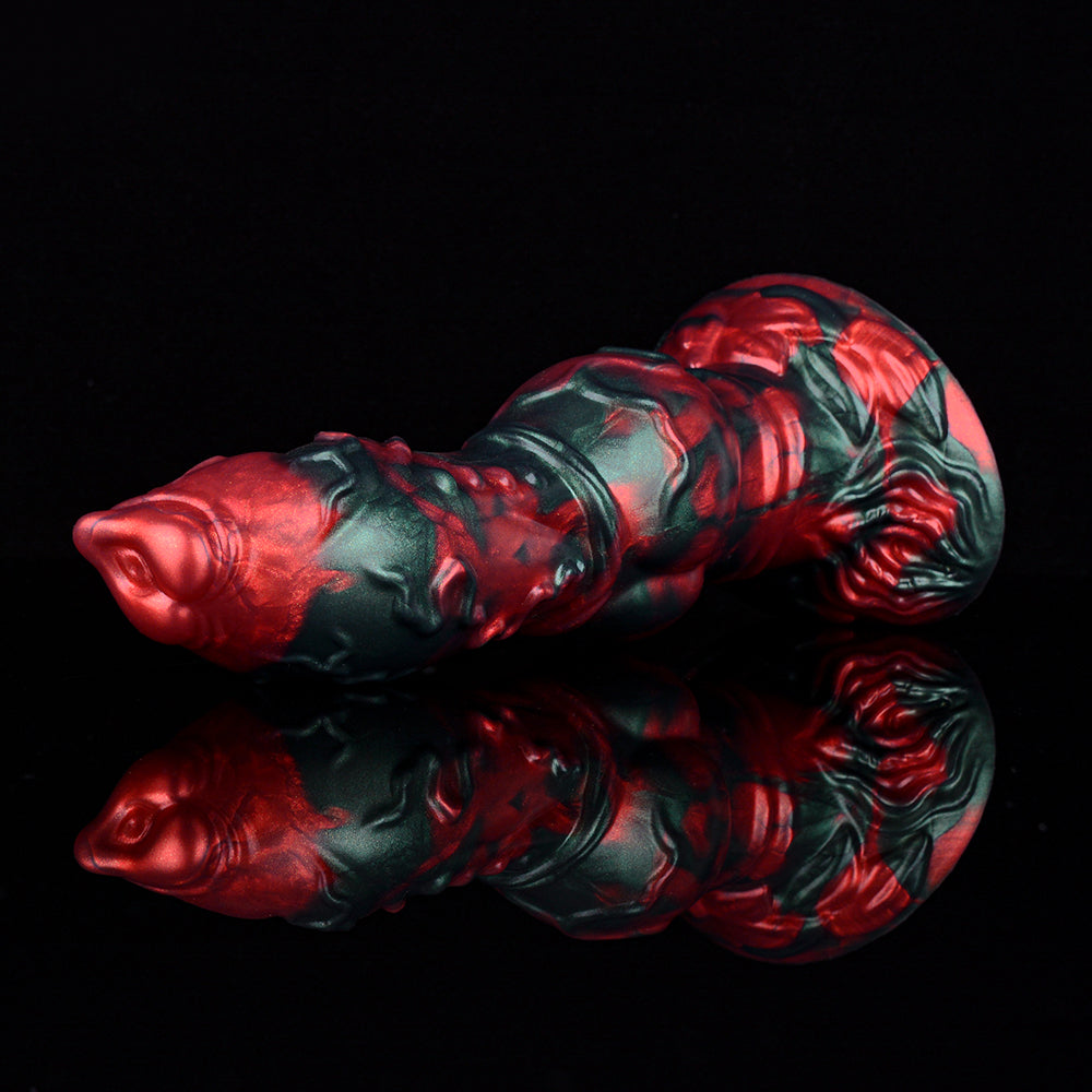 Rood Zwart Monster Knotdildo Alien Dildo