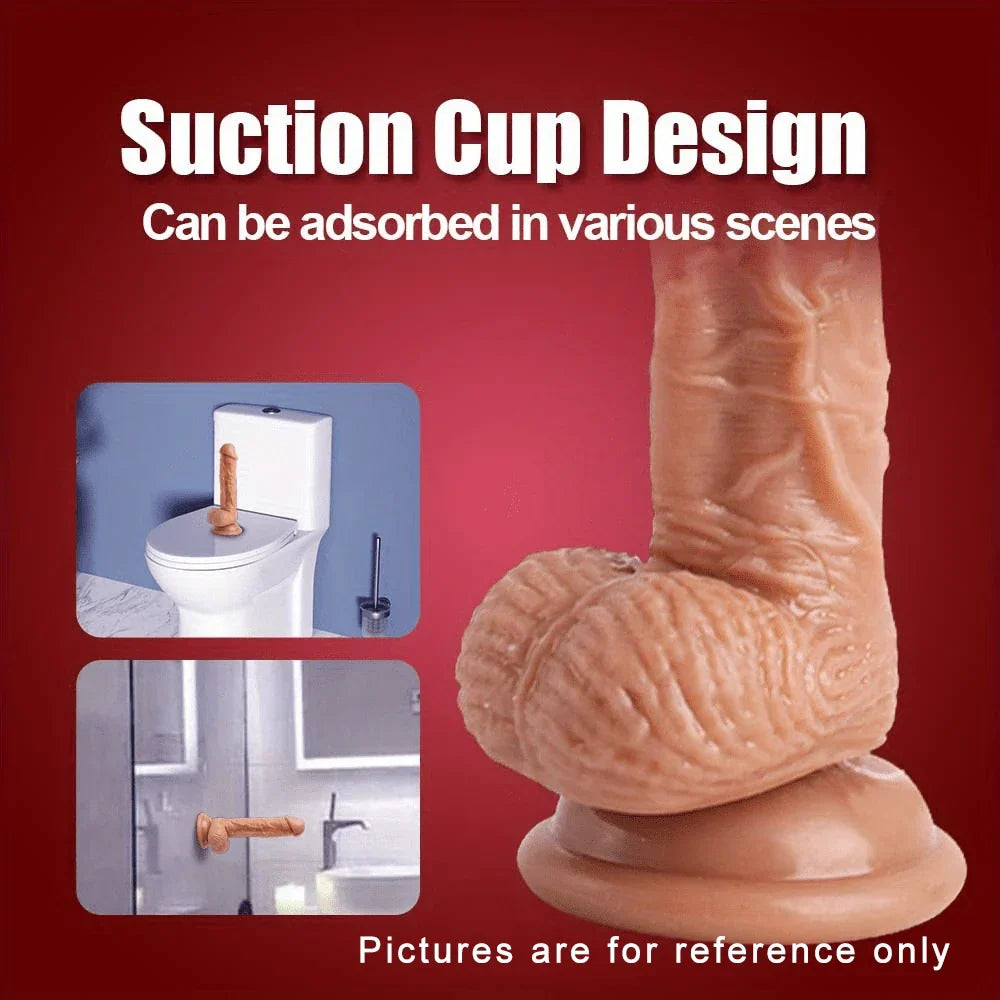 Realistische Dildo Met Zuignap Vibrerend 17 cm