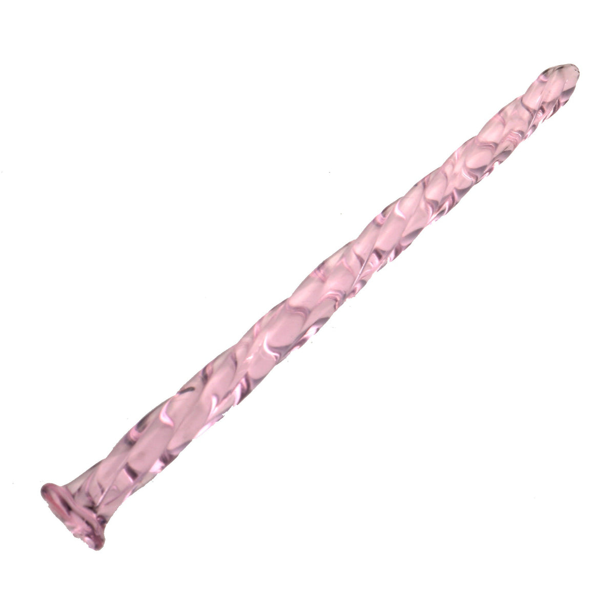 Pink Spiraal Glazen Penis Plug Set