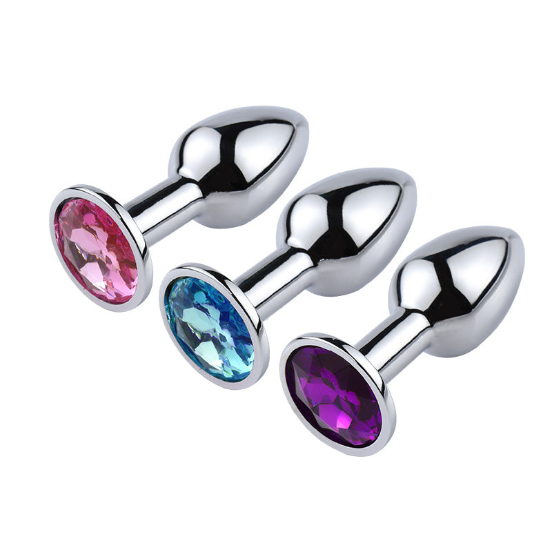 Extra Kleine Metalen Buttplug Diamant in Kleuren