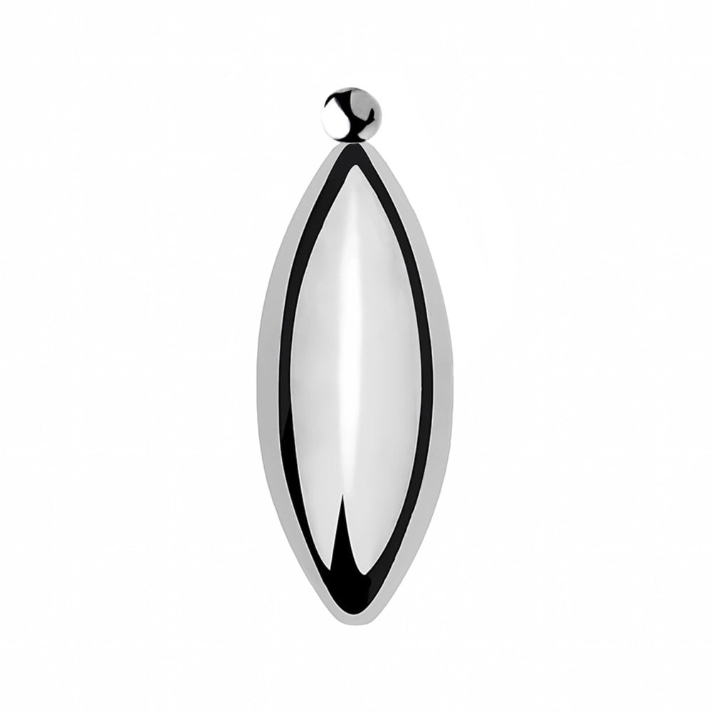 Ovale RVS Urethra Plug Ophangring Vier Maten