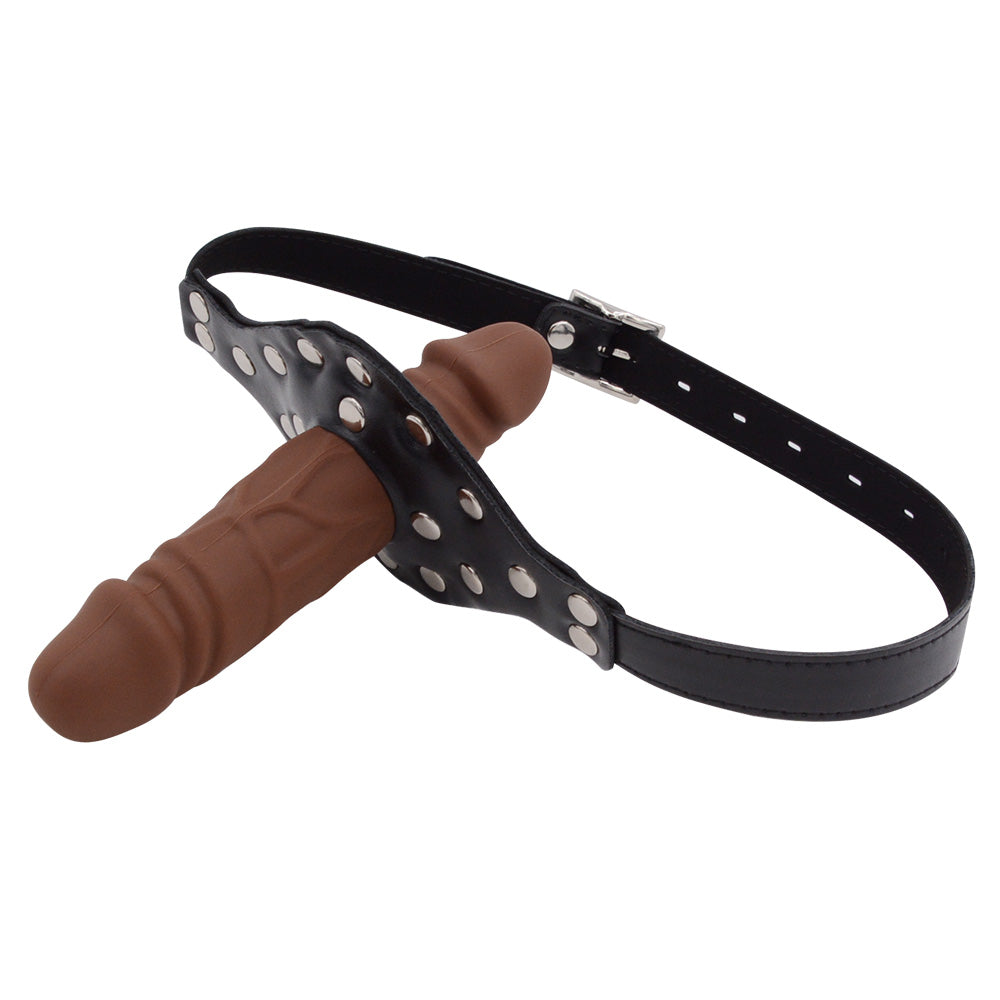 BDSM Double Head Face DildoGag