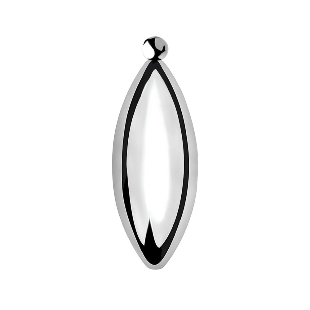 Ovale RVS Urethra Plug Ophangring Vier Maten