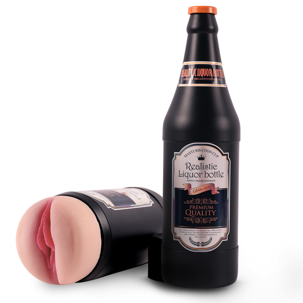 Verborgen Bierfles Travel Pussy Zwarte Behuizing