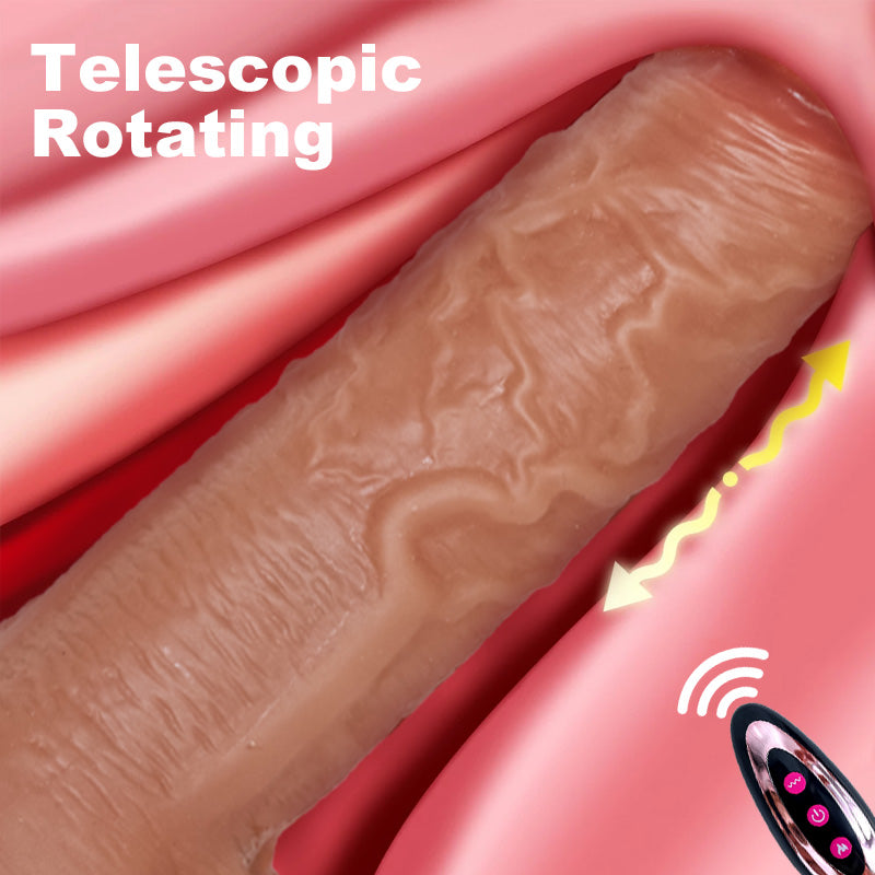 17 cm Verwarmde Vibrerende Automatische Dildo