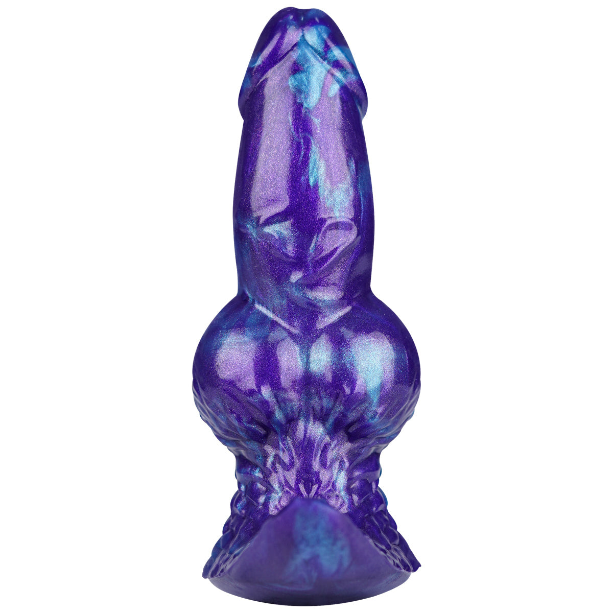 Purple Fantasy Knot Silicone Inflatable Butt Plug
