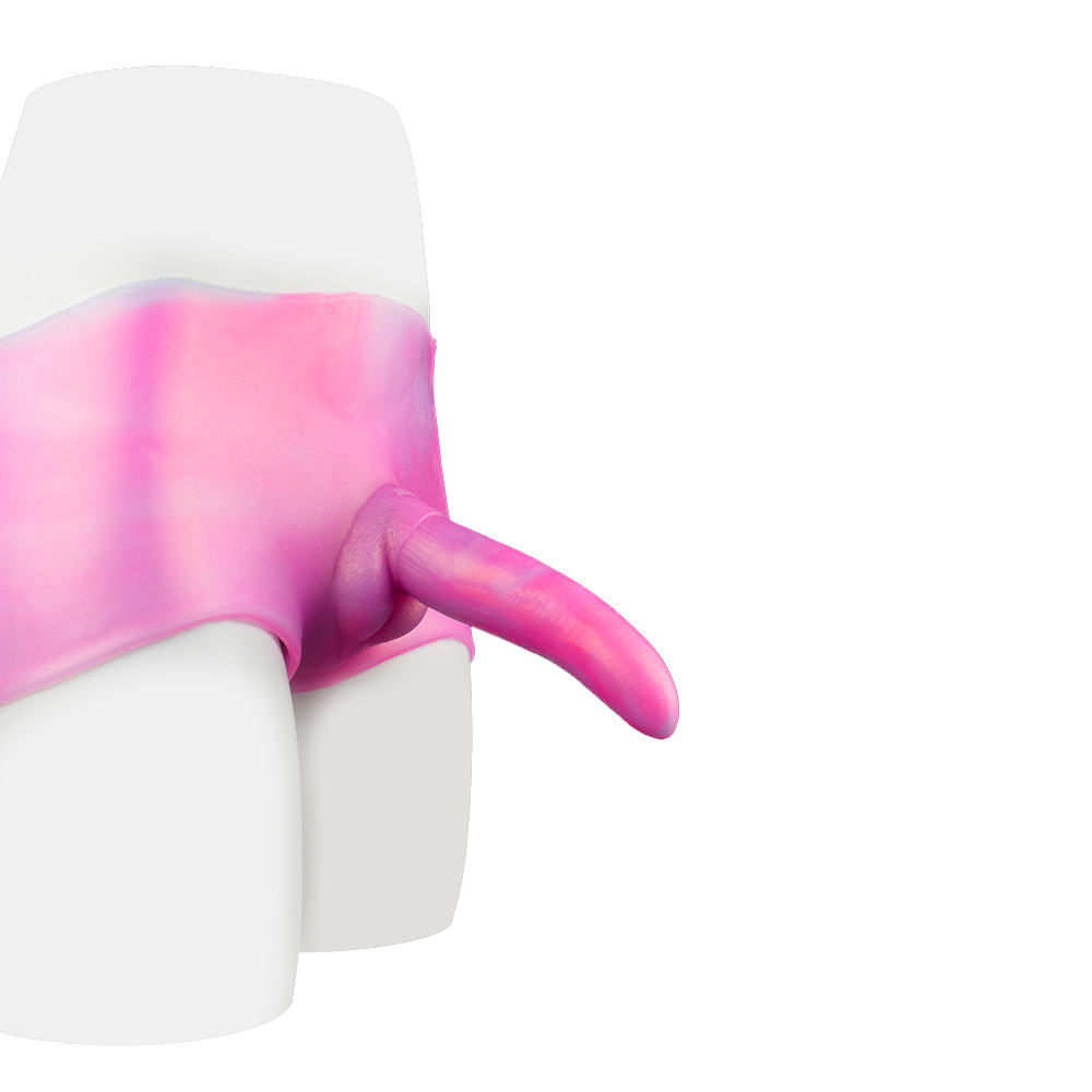 19 cm Roze Silicone Zacht Dildopanties