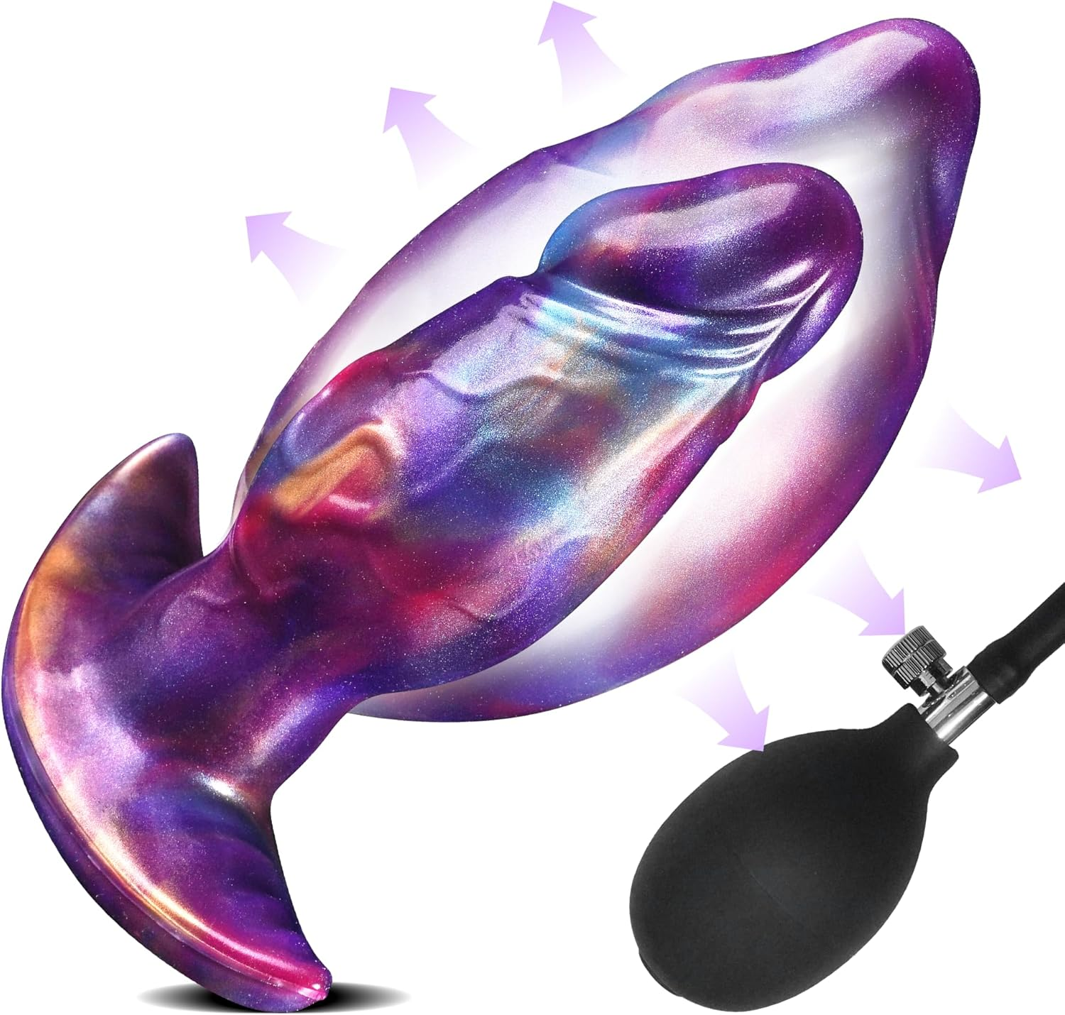 2 Inch Wide Silicone Big Inflatable Butt Plug