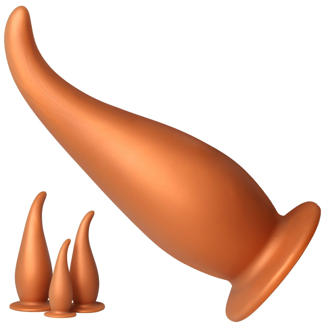 Gouden Siliconen Grote P-Spot Buttplug
