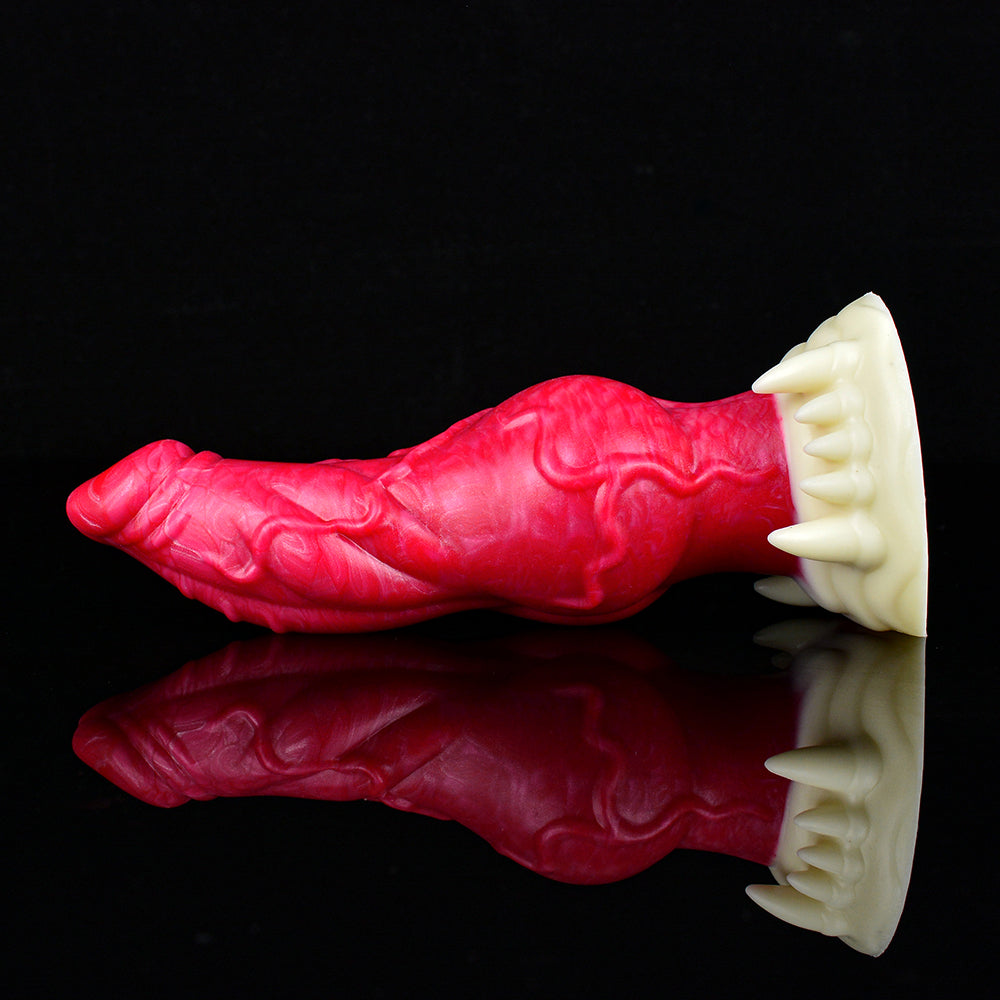 18.6 cm Fantasy Silicone Dogdildo met Noppen