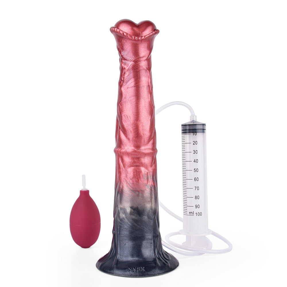 30.5 cm Lange Fantasy Squirtingdildo Met Paardvorm