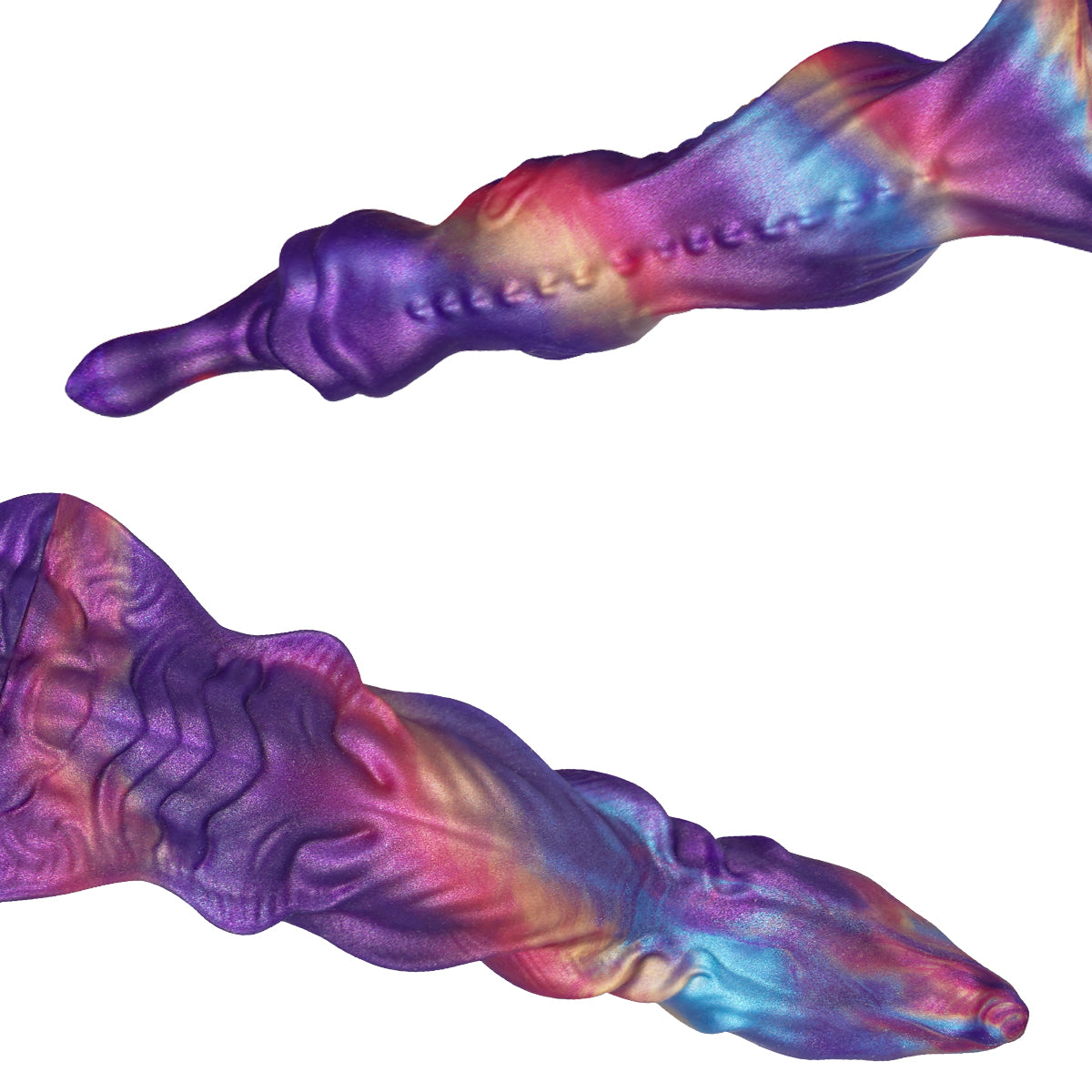 40cm Kleurrijke Fantasy Dildo Met Dubbele Uiteinden