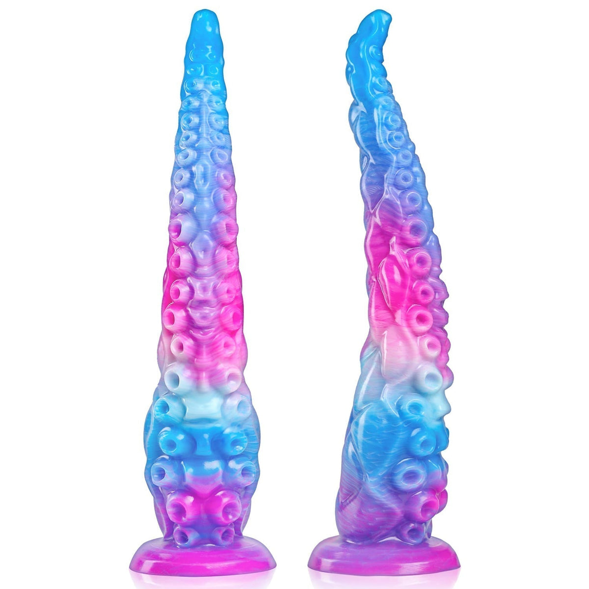 32cm Lange Kleurrijke Siliconen Tentakel Dildo