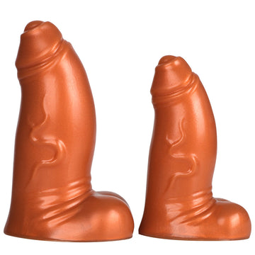 14cm Small Bruin Voorhuid Dikke Dildo