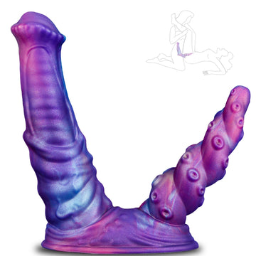 Dubbele Penetratie Dildo 19 Cm Alien Design