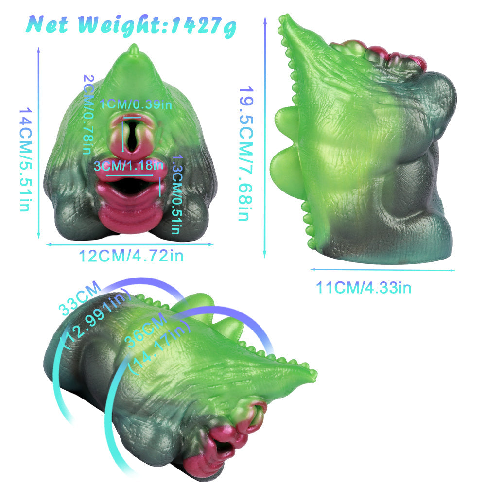 Fantasy Creature Pocket Pussy Green Dual Channel