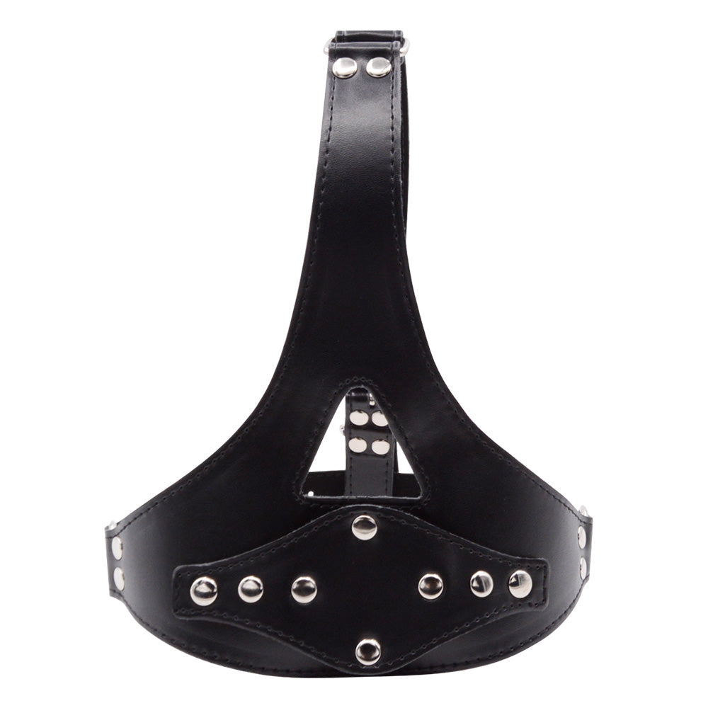 Removable Leather Custom Gag BDSM Dildo Mask