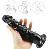 Charger l&#39;image dans la galerie, 8 Inch super rechte zwarte dildo