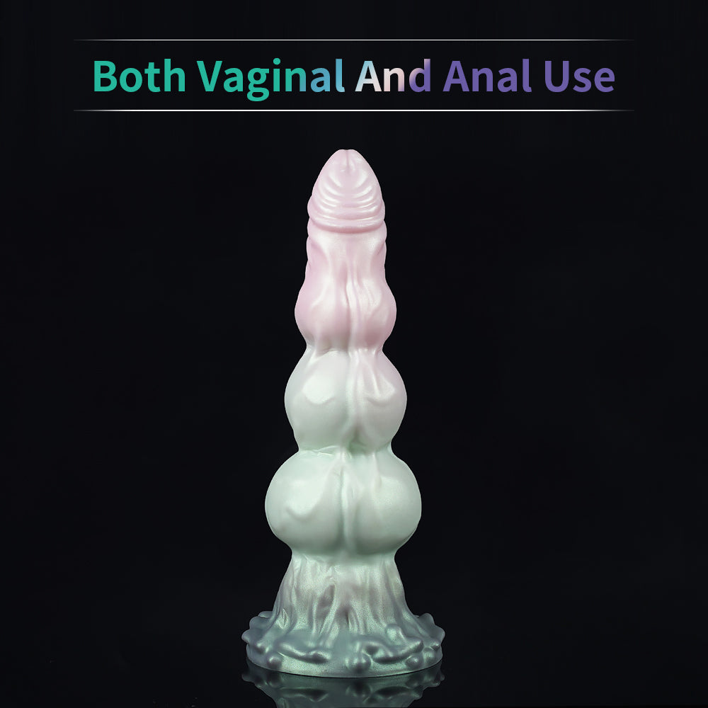 25 cm Drie knot Macarons Fantasy Dogdildo