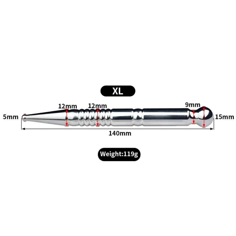 RVS Penisplug Vier Maten BDSM Sounding
