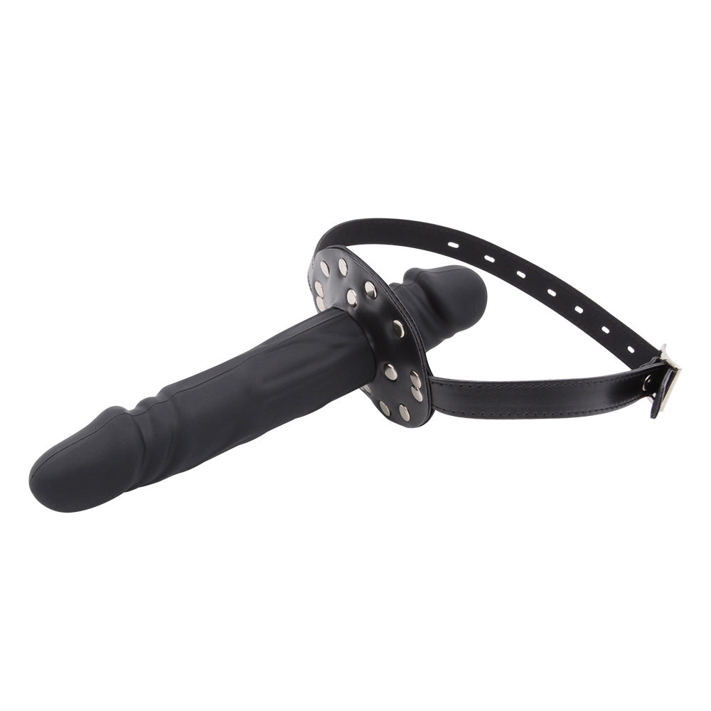 BDSM Dildogag Met Halsband En Dubbele Kop