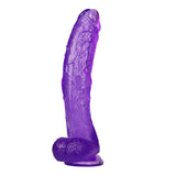 Afbeelding in Gallery-weergave laden, 12 inch kromme mond paarse jelly dildo