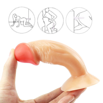 Realistische Dildo Met Ruwe Textuur
