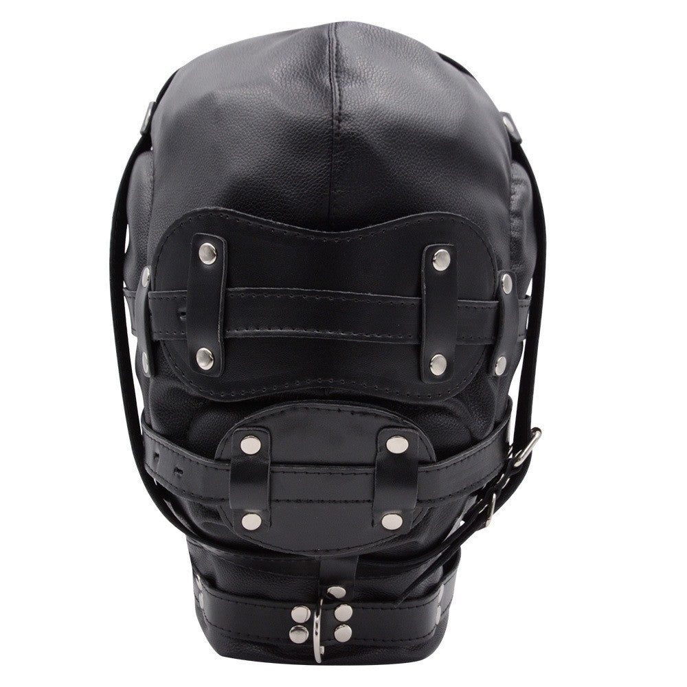 Leather BDSM Bondage Dildo Gag Mask