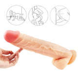 Charger l&#39;image dans la galerie, 12 inch grote kop vleeskleurige dildo